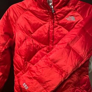 The North Face Women's Vibrant Red Puffer Jacket